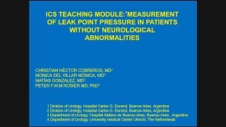 ICS 2014 Workshop 16 part 2  School of Urodynamics Teaching Modules [upl. by Seth994]