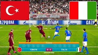 TÜRKİYE  İTALYA PENALTI ATIŞLARI  PENALTY SHOOTOUT  SERİ PENALTILAR  PES 2021 [upl. by Aneehsal]