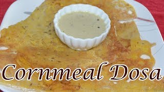 Healthy Cornmeal Dosa South Indian Food  Sowjis Kitchen [upl. by Nigem28]