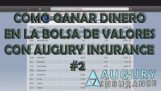 COMO GANAR DINERO EN LA BOLSA DE VALORES CON AUGURY INSURANCE FACIL Y RAPIIDO  GTAV PS4 [upl. by Akihdar75]