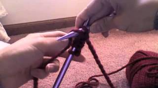 Purl Stitch Step by Step Knitting Tutorial [upl. by Jerusalem142]