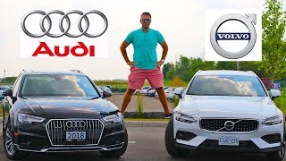 2019 Volvo V60 Cross Country VS Audi A4 Allroad Wagon  Which Wagon Is The Best [upl. by Ailak328]