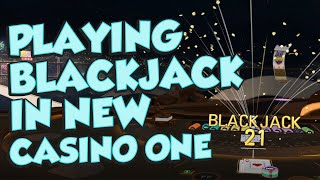 PLAYING BLACKJACK ON THE NEW CASINO ONE FLOOR IN VEGAS INFINITE [upl. by Aicinat]