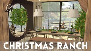 CHRISTMAS FAMILY RANCH  Sims 4  CC SPEED BUILD [upl. by Akciret64]