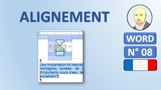 Word 08  Comment aligner du texte dans Word [upl. by Llehsal]