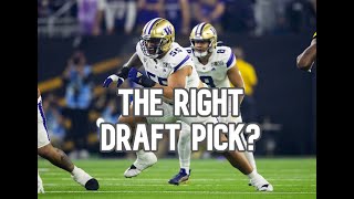 Reacting To Steelers Drafting Washington OT Troy Fautanu [upl. by Kenny643]