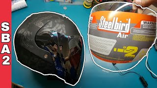 SBA 2  How to Change Visor  Steelbird Air Helmets [upl. by Aliwt]