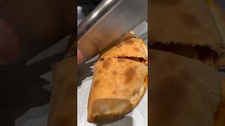 Our smallest calzone 😋👌🔥 BurattinoPizza PizzaLovers Calzone crunchy [upl. by Neoma]