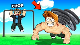 ROBLOX CHOP AND FROSTY COMPETE IN PUSHUP CLICKER SIMULATOR [upl. by Natfa]