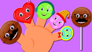 Finger Family Lollipop  Candy Rhymes For Children  Nursery Songs For Kids [upl. by Derte768]