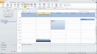 How to work with Multiple Calendars in Outlook 2010 [upl. by Akiria]