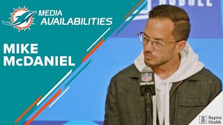 Coach Mike McDaniel meets with the media at the NFL Combine  Miami Dolphins [upl. by Sherburn]