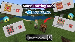 How To Download More Crafting Recipes Mod For Minecraft PE  100 WORKING  FREE [upl. by Ahsertal719]