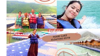 my first vlog 🎥🤳Tehri Lake 📍 Floating huts Uttarakhand Tehri Garhwal ll Tehri Damtehridam [upl. by Eiramrefinnej]