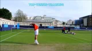 Tennis Serve  Andy Roddick Serve  COURT LEVEL VIEW [upl. by Mcgraw]