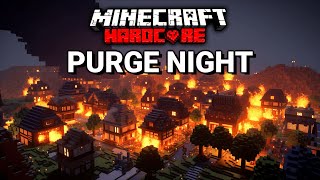 Players Simulate The Purge in Minecraft Hardcore [upl. by Sparkie]