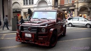 Hamann Typhoon G500 G Class  Driving Scenes in London [upl. by Ahsha]