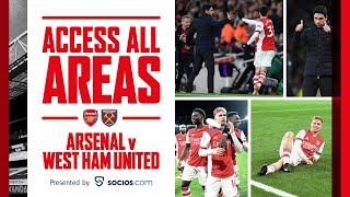 ACCESS ALL AREAS  Arsenal vs West Ham 20  Unseen footage behind the scenes amp more [upl. by Patrizius]