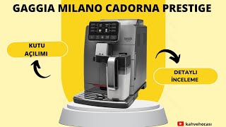 Gaggia Milano Cadorna otomatik kahve makinesi detaylı inceleme videosu [upl. by Pardner]