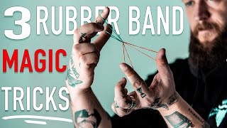 3 EASY Rubber Band Magic Tricks  Learn them FAST [upl. by Scheer]