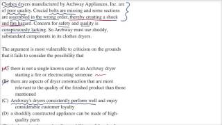 Identify the flaw  Logical reasoning  LSAT  Khan Academy [upl. by Hosfmann]