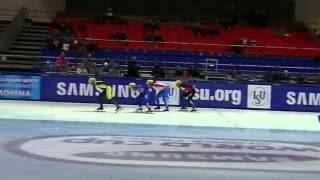 ISU World Cup Short Track 20132014 1000m Preliminaries Heat 9 Men [upl. by Surdna765]