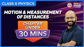 Motion and Measurement of Distances  Full Chapter Revision under 30 mins  Class 6 Science [upl. by Kalasky]