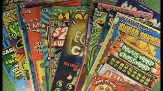 NICE WINS EVERY SCRATCHER IN MISSOURI 403 of 60 DIFFERENT TICKETS [upl. by Udenihc116]