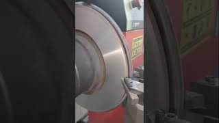 Brake Disc Skimming Finishing … smooth shortsvideo views [upl. by Amaris898]