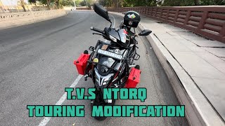 TVS Ntorq Touring Modification❤️ ntorq modified youtuber dailyvlog viralvideo trending vlog [upl. by Roht269]