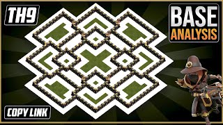 THE BEST TH9 HYBRIDTROPHY Base 2024  Town Hall 9 TH9 Hybrid Base Design – Clash of Clans [upl. by Naeroled]