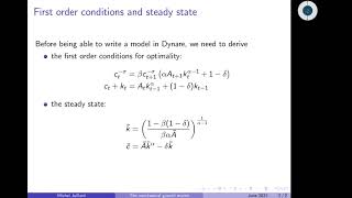 Introduction to Dynare and local approximation 2 Dynare syntax 13 [upl. by Lauraine715]