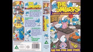 Start and End of The Smurfs Lazys Slumber Party 1996 UK VHS [upl. by Eniawed638]