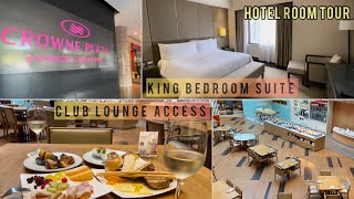 Crowne Plaza Bangkok Lumpini Park King Bedroom Suite Club Lounge Access 2022 [upl. by Naujik]