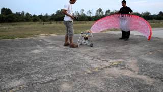 ff paramotor bensin rc ร่มบินบังคับเครื่องตัดหญ้า [upl. by Singh]