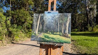 Bellbirds deers and painting plein air at Dooralong [upl. by Milstone]