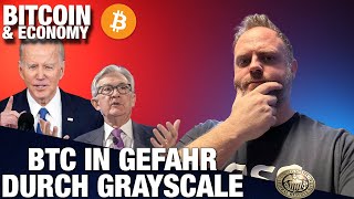 Bitcoin in Gefahr durch Grayscale Biden amp Powell Ansprache [upl. by Madelene]