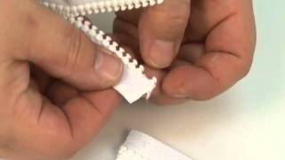 Installing YKK Zipper Top Stops [upl. by Coney]