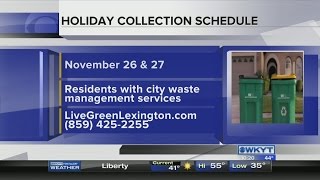 Waste Management Services  Holiday Collection Schedule [upl. by Maye]