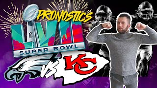 Pronostic Super Bowl NFL  Mes pronos pour la finale Eagles  Chiefs [upl. by Eliathan]