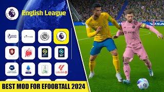 PATCH PES 2018 ATUALIZADO TEMPORADA 2324 COM FACES E UNIFORMES E TRANSFERÊNCIAS  PES 2018 [upl. by Nahk]