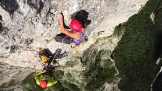 How to belay the leader with a REVERSO Belaying techniques [upl. by Sillek]