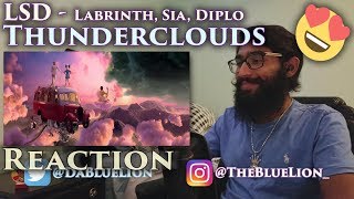 REACTION to LSD  Thunderclouds Official Video ft Sia Diplo Labrinth 🍭 [upl. by Arahc]