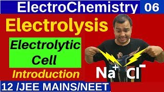 ElectroChemistry 06  Electrolysis OR ElectroChemical Cell  Introduction  Product at Electrode [upl. by Orin]