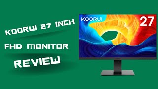 KOORUI 27 Inch FHD Monitor Computer Monitors Full HD1920 x 1080p IPS Display 75Hz Review [upl. by Assiruam]