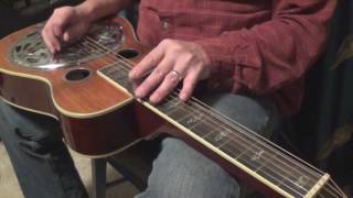 How to Flat Pick the Dobro  Basics for Beginners  movable patterns and rhythm [upl. by Nemsaj652]