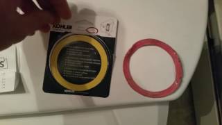 DIY HOW TO REPLACE KOHLER TOILET WATER TANK CANISTER SEAL PART GP1059291 [upl. by Malliw903]