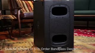 QSC KS212C K Cardioid Dual 12quot Powered Subwoofer [upl. by Simah]