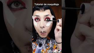 Tutorial de maquillaje Goth 🔥🔥🔥shortvideo makeuptutorial makeup gothic beauty cute beautiful [upl. by Hada224]