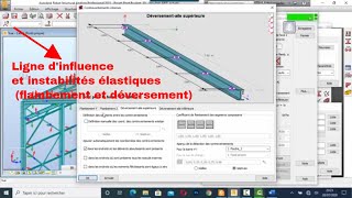 ROBOT STRUCTURAL ANALYSIS 2021 PONT ROULANTLIGNE DINFLUENCEFLAMBEMENTDEVERSEMENT [upl. by Ihana412]